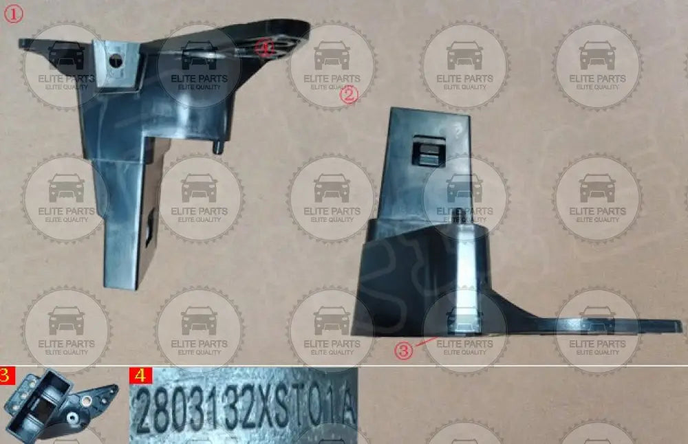 HAVAL Jolion Original Front Bumper Left Side Bracket Assembly (حامل دعامة تثبيت الصدام الامامي جهة اليسار هافال جوليون) 2803132XST01A