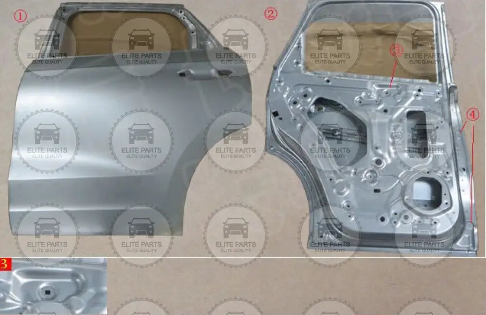 HAVAL Jolion Original Left Rear Door Metal Sheet Assembly (باب خلفى جهة اليسار هافال جوليان) 6201100AST01A