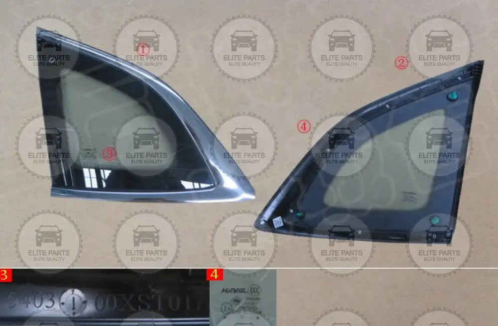 HAVAL Jolion Original Left Rear Window Glass Assembly (شباك زجاج خلفى جانبى اصلى جهة اليسار هافال جوليان)  5403300XST01A 