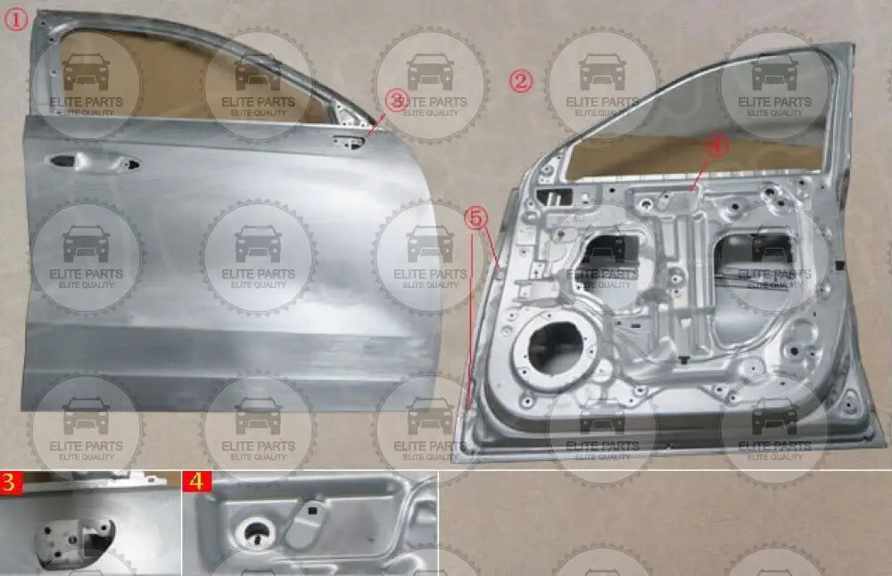 HAVAL Jolion Original Pasenger Side Right Front Door Metal Sheet Assembly (باب امامى للراكب جهة اليمين هافال جوليان) 6101200AST01A