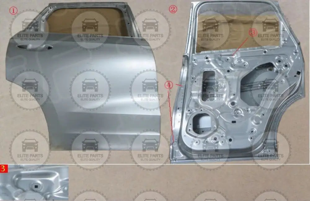 HAVAL Jolion Original Right Rear Door Metal Sheet Assembly (باب خلفى يمين هافال جوليان) 6201200AST01A