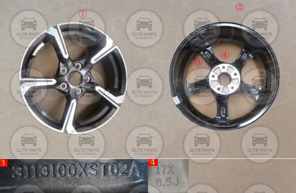 HAVAL Jolion Pro Original 17X6.5J Alloy Rim Assembly (جنط عجلة مقاس 17 اصلى هافال جوليان برو) 3113100XST02A