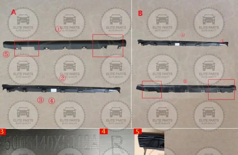 HAVAL Jolion Pro Original Right Side Door Sill Exterior Trim Assembly (عارضة عتبة ابواب جانبية جهة اليمين اصلية هافال جوليون برو) 5006140XST02A
