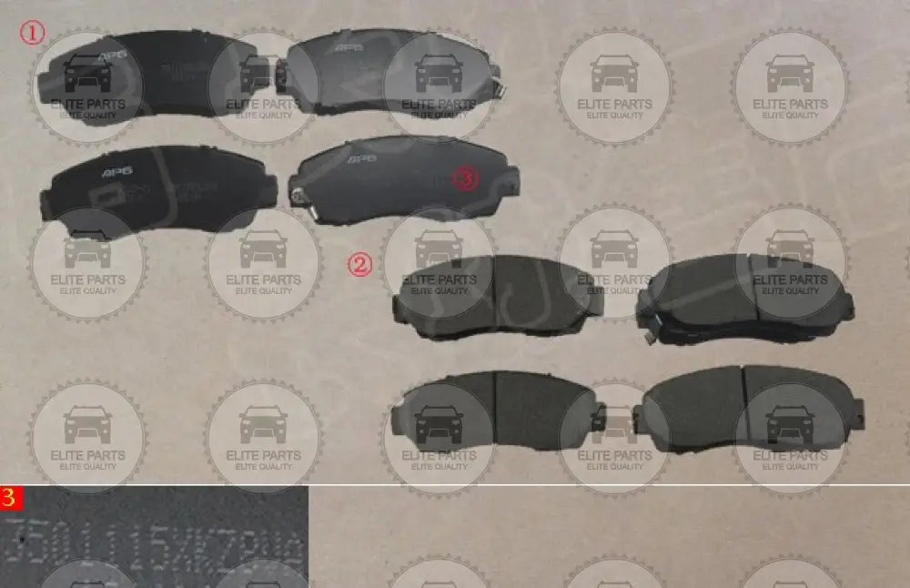 Haval H6 1St Gen. Original Front Brake Pads Set (طقم قماش فحمات فرامل امامية هافال اتش 6 الجيل الاول) 3501115XKZ8VA