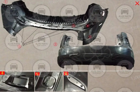 Haval H6 3rd Gen. Original  Rear Bumper 2804110XKN01A هافال H6 الجيل الثالث صدام خلفي اصلي