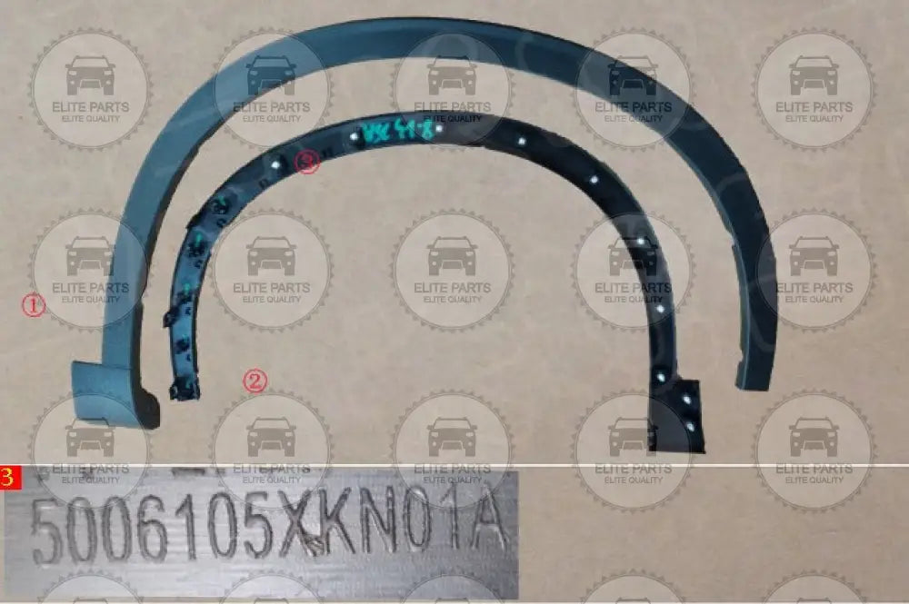 Haval H6 3rd Gen. Original Wheels Right Front Eye Brow fender flare arch Assembly 5006105XKN01A هافال H6 الجيل الثالث اصلي داير رفرف امامي يمين