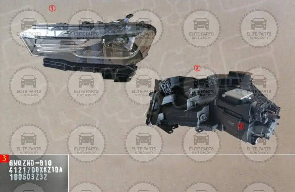 Haval H6 Generation 2 Original Left Front Headlight Lamp 4121700XKZ1DA هافال H6 الجيل الثانى فانوس كشاف مصباح أمامي يسار أصلي