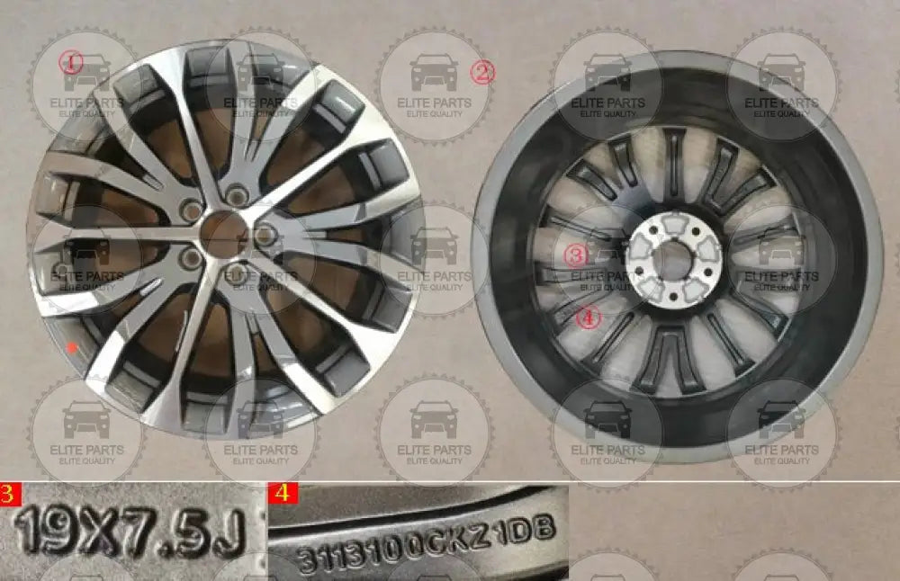 Haval H6 Second Generation Original Alloy Rim Assembly (جنوط اصلية هافال اتش 6 الجيل الثانى) 3113100CKZ1DB