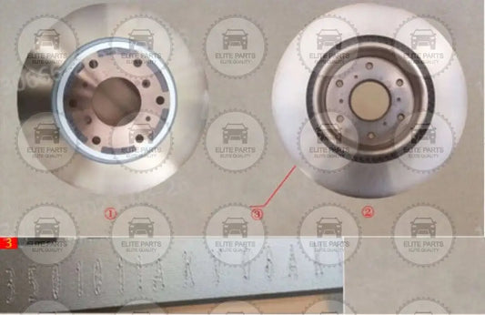 Haval H9 Original Front Brake Disc 3501011AKV08A / 3501011XKV08A هافال اتش 9 قرص فرامل امامي اصلي طنابير طنبورة دسكات دسك 