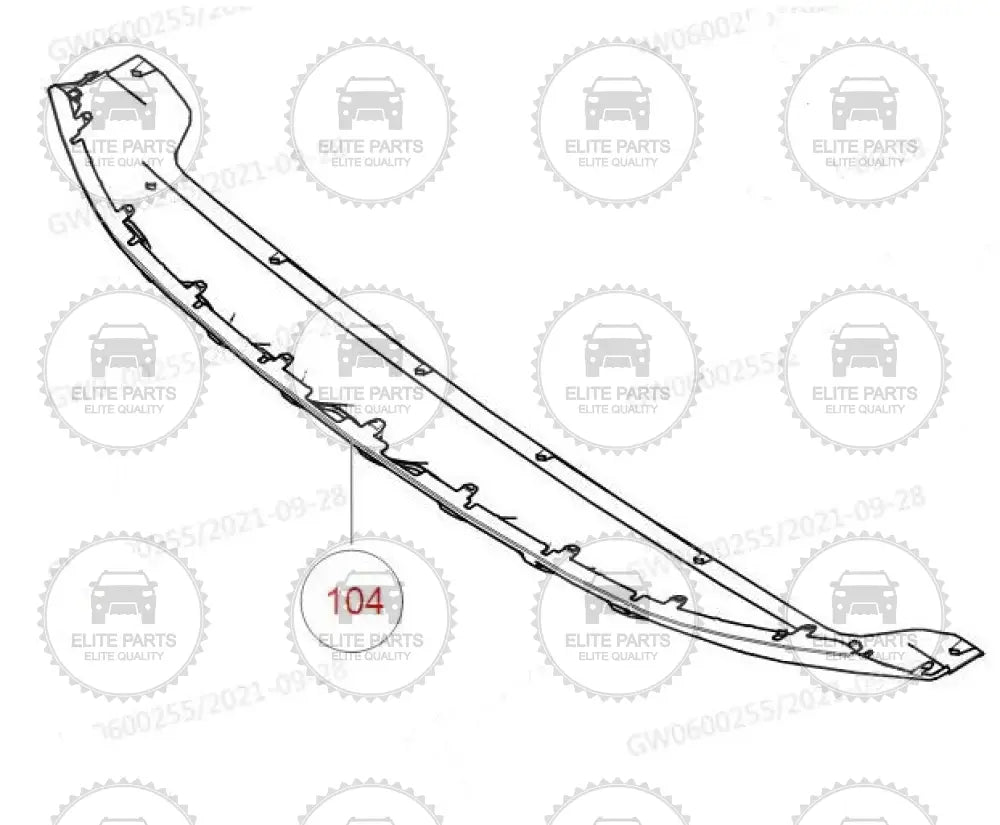 Haval Jolion HEV 2022 Front Bumper Lower Decorative Panel	2803108XST14A