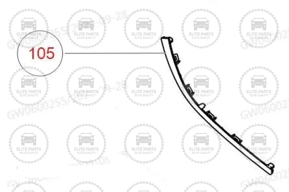 Haval Jolion HEV 2022 Front Bumper Right Lower Trim	2803128XST14A