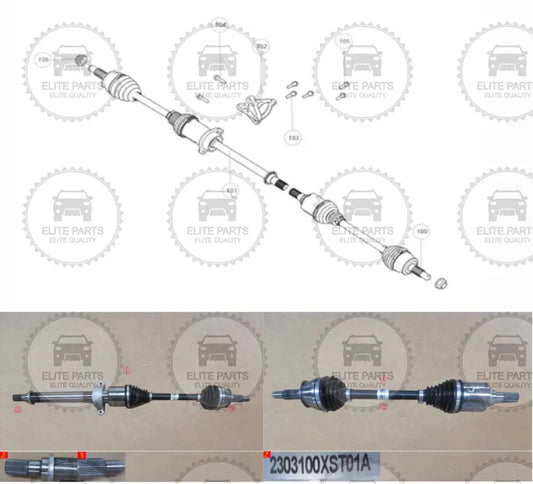 Haval Jolion Original Front Drive Shaft Axles Assembly (كبالن عكوسات امامية اصلية هافال جوليان)