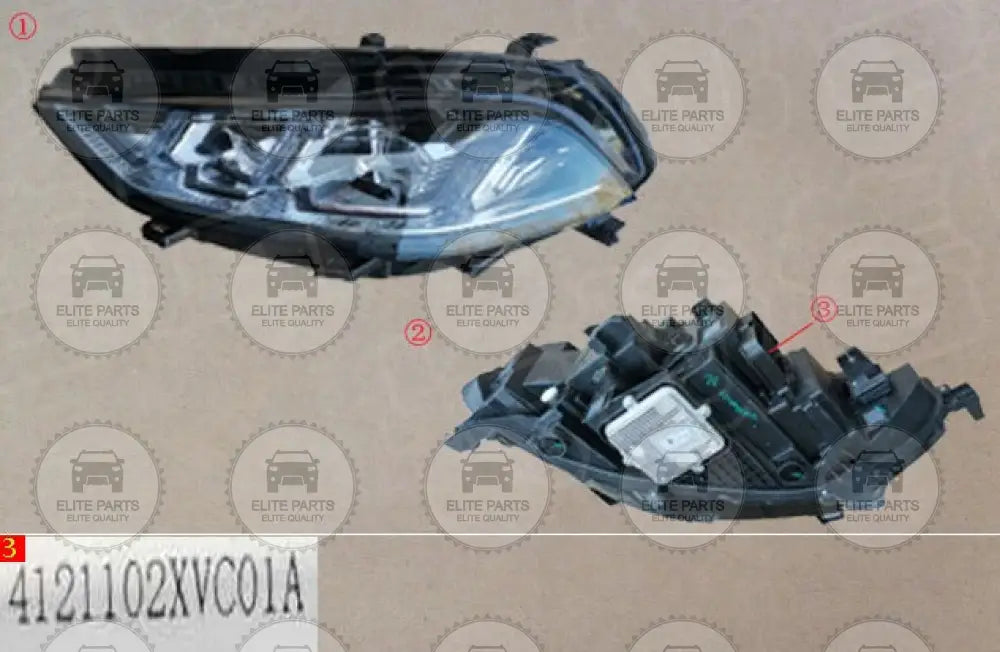 Left front headlight lamp for GWm WEY MOCHA (مصباح كشاف امامى جهة اليسار جريت وول وى موكا) 4121102XVC01A