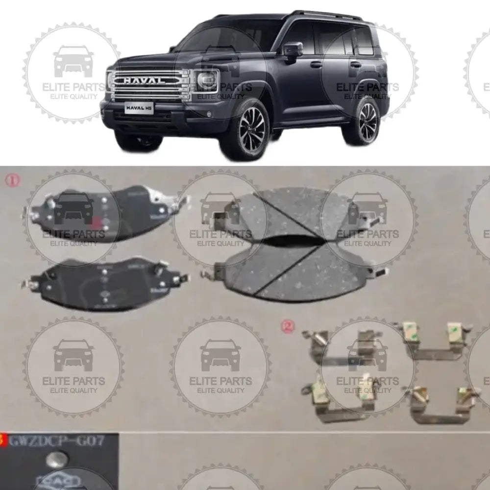 New HAVAL H9 Original Front Brake Friction Plates Assembly (طقم قماش فحمات فرامل امامية هافال اتش 9 الجديدة) 3501112XKV4AA
