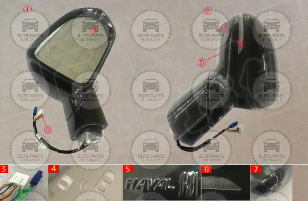 Right door mirror for Jolion Pro (مرآه الباب الايمن جوليون برو) 8202180XST02B