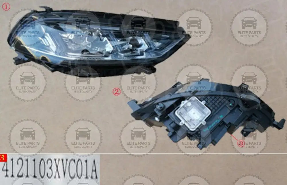Right front headlight lamp for GWm WEY MOCHA (مصباح كشاف امامى جهة اليمين جريت وول وى موكا) 4121103XVC01A
